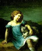 Theodore   Gericault louise vernet enfant France oil painting reproduction